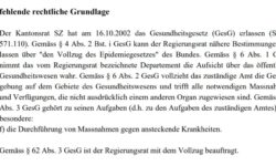 Strafanzeige gegen Schwyzer Regierungsrat wegen Maskenpflicht für Schulkinder