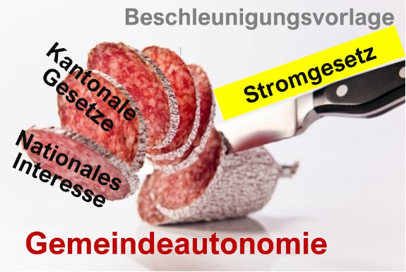 Beschleuningungsvorlage Stromgesetz Gemeindeautonomie