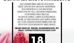 Kundgebung gegen Genitalverstümmelung