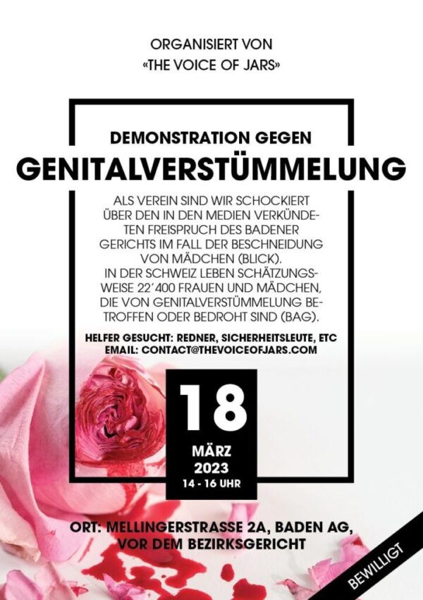 Kundgebung gegen Genitalverstümmelung