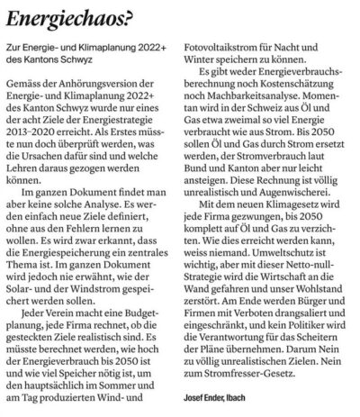 Energiechaos?