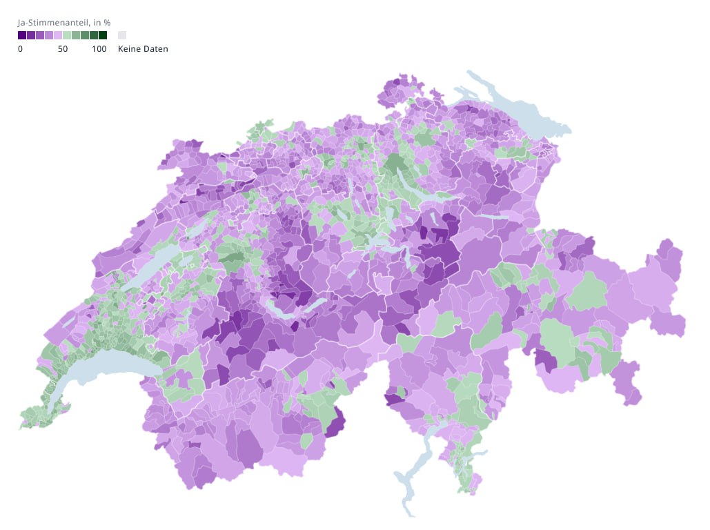 Resultat Abstimmung E-ID
