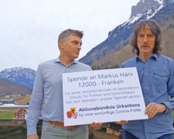Spendenuebergabe Markus Haeni