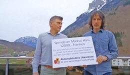 Spendenuebergabe Markus Haeni