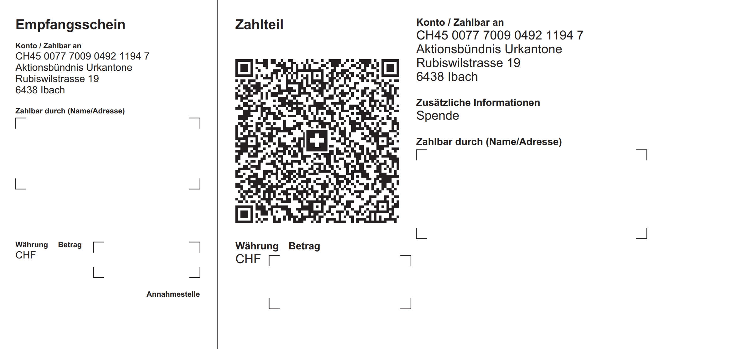 EinzahlungsscheinSpende