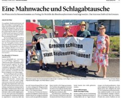 Mahnwache Asylzentrum